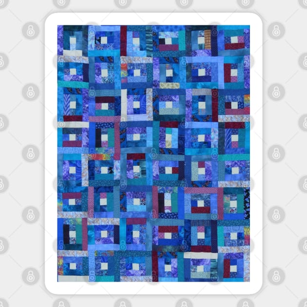 Blue Note Quilt Magnet by JeanGregoryEvans1